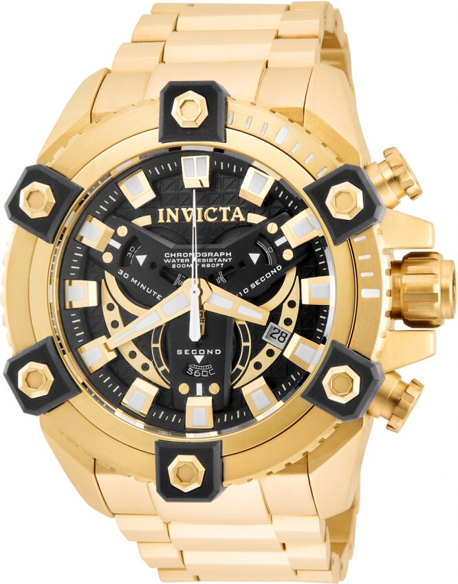 Invicta Coalition Forces Chronograph Black Dial Men's Watch #19584 - Watches of America