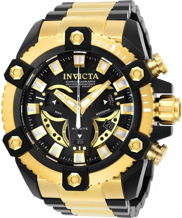 Invicta Coalition Forces Chronograph Quartz Black Dial Men's Watch #25584 - Watches of America