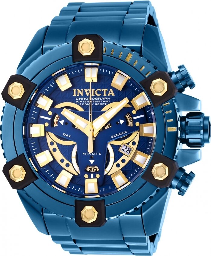Invicta Coalition Forces Chronograph Quartz Blue Dial Men's Watch #27741 - Watches of America
