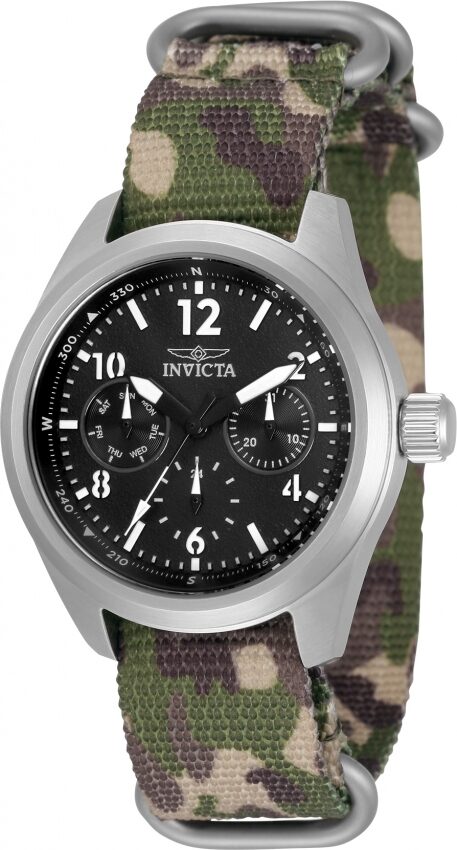 Invicta Coalition Forces Quartz Black Dial Ladies Watch #33628 - Watches of America