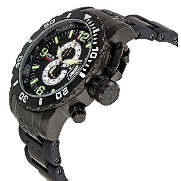 Invicta Corduba Diver Chronograph Black Dial Black PVD Stainless Steel Men's Watch #4902 - Watches of America #2