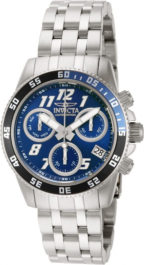 Invicta Cruiseline Chronograph Blue Dial Batman Bezel Quartz Ladies Watch #15745 - Watches of America