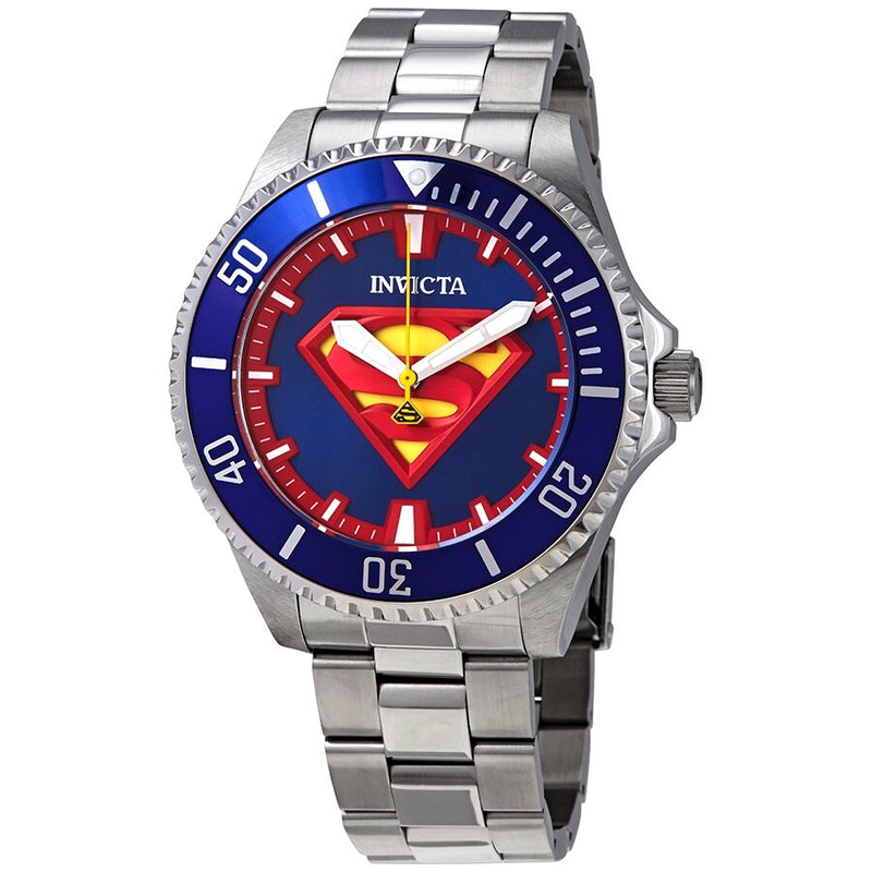 Invicta DC Comics Superman Automatic Blue Dial Men's Watch #26896 - Watches of America