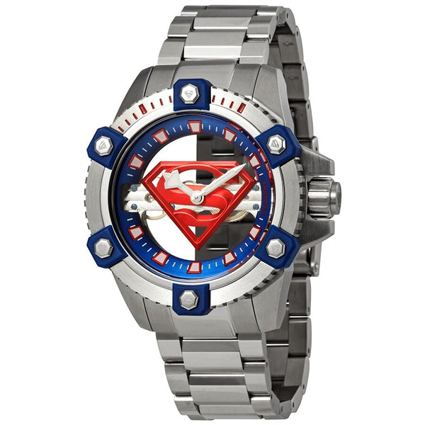 Invicta DC Comics Superman Blue Transparent Dial Men's Watch #26842 - Watches of America