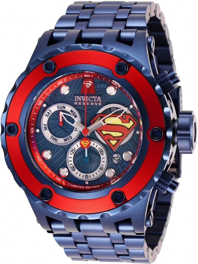 Invicta DC Comics Superman Chronograph Blue Dial Men's Watch #27099 - Watches of America