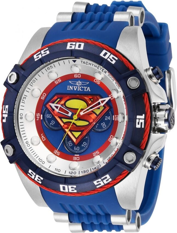 Invicta DC Comics Superman Chronograph Quartz Blue Dial Men's Watch #29121 - Watches of America