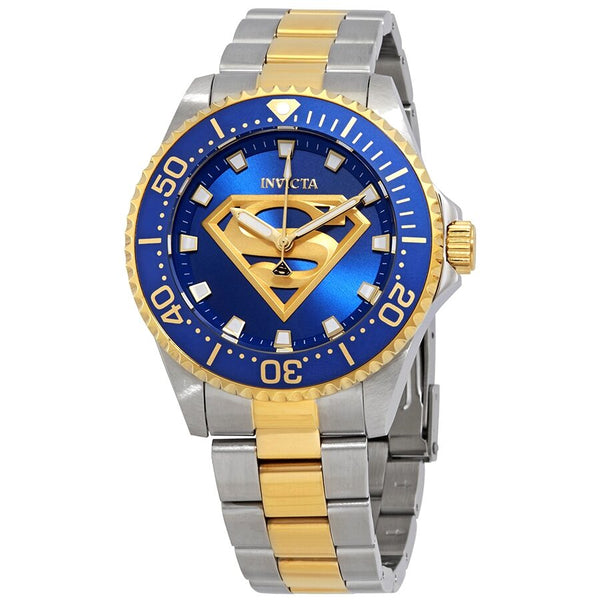 Invicta DC Comics Superman Quartz Blue Dial Men's Watch #29690 - Watches of America