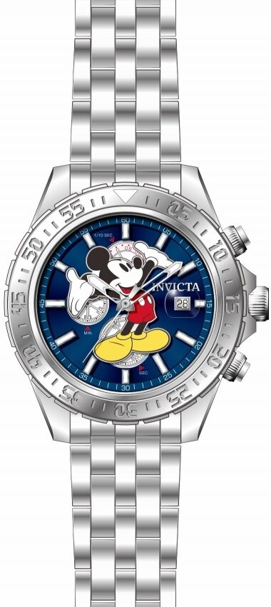 Invicta Disney Limited Edition Alarm Chronograph Blue Dial Men's Watch #27373 - Watches of America