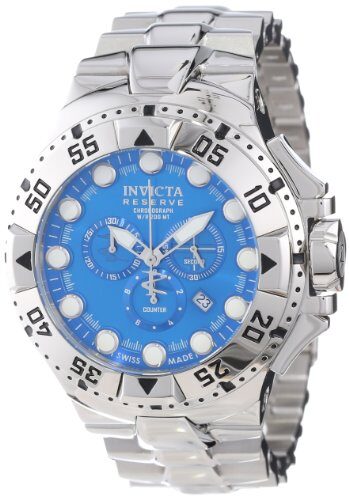 Invicta Excursion Chronograph Blue Dial stainless Steel Men's Watch #13081 - Watches of America