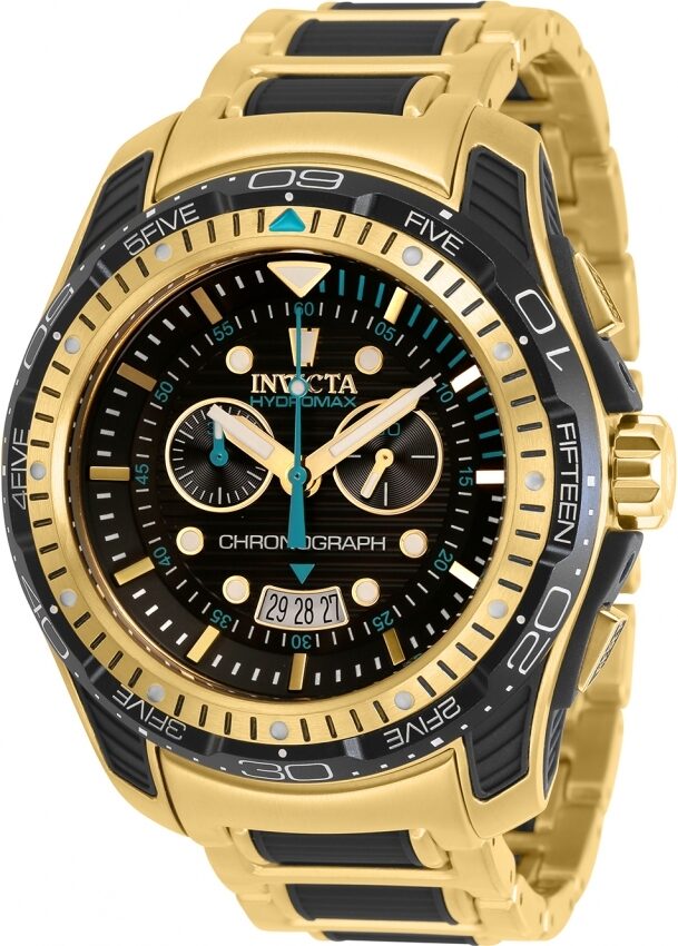 Invicta Hydromax Chronograph Quartz Black Dial Men's Watch #29577 - Watches of America