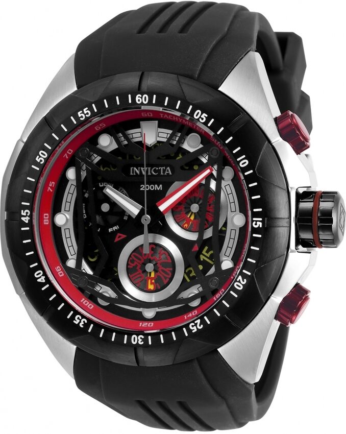 Invicta Hydromax Chronograph Quartz Black Dial Men's Watch #32205 - Watches of America