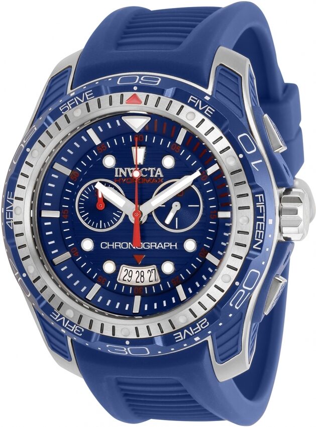 Invicta Hydromax Chronograph Quartz Blue Dial Men's Watch #29572 - Watches of America