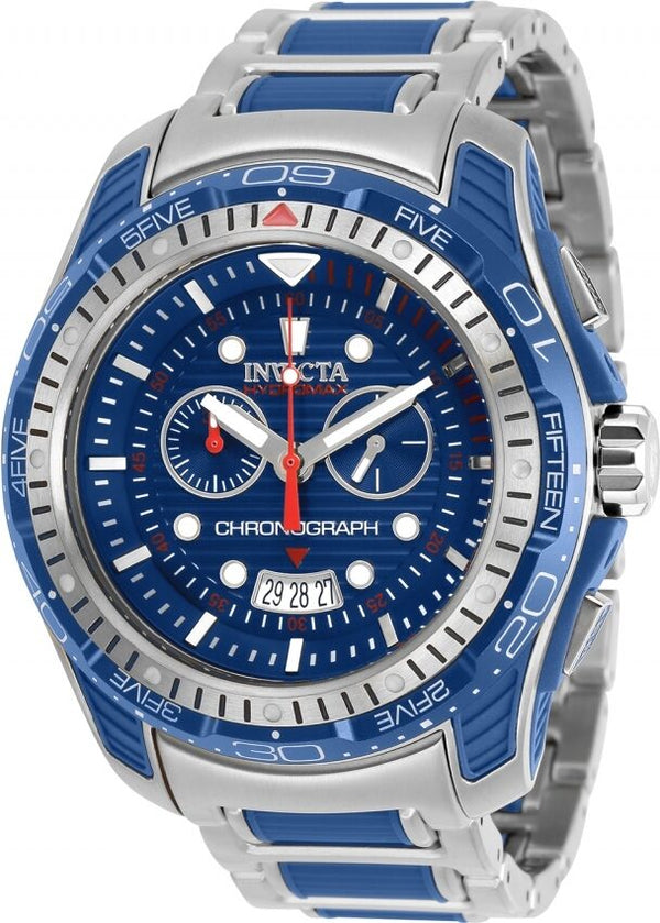 Invicta Hydromax Chronograph Quartz Blue Dial Men's Watch #29576 - Watches of America