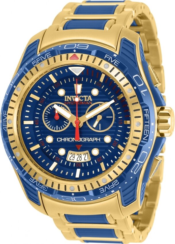Invicta Hydromax Chronograph Quartz Blue Dial Men's Watch #29578 - Watches of America