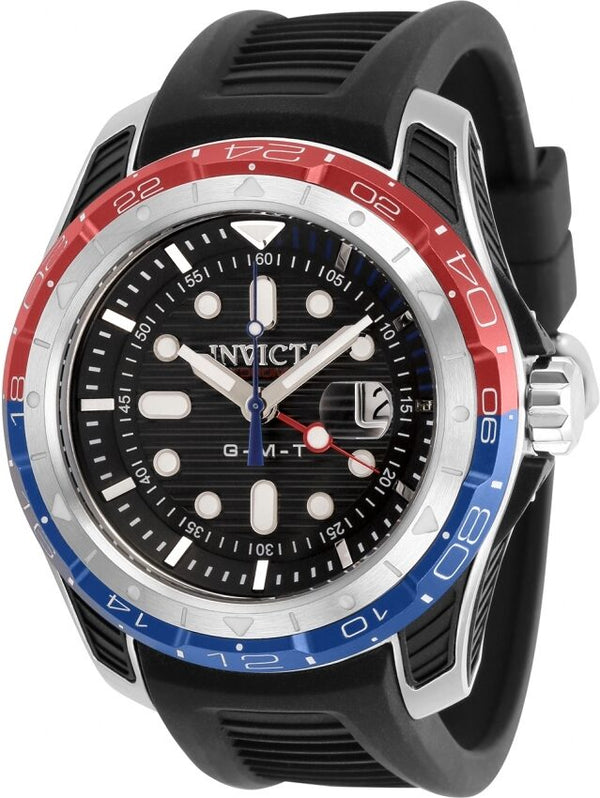 Invicta Hydromax Quartz Black Dial Pepsi Bezel Men's Watch #29579 - Watches of America