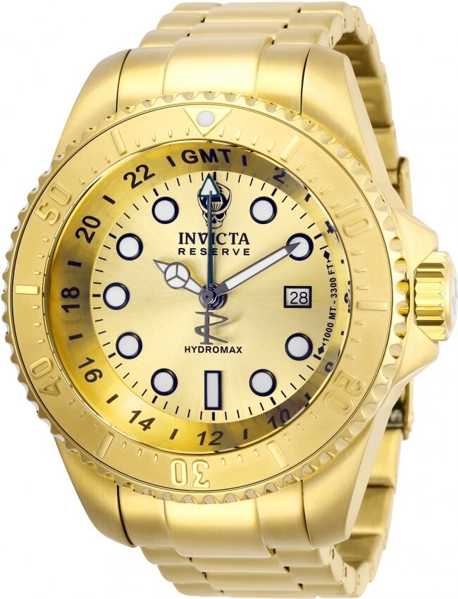 Invicta Hydromax Quartz Gold Dial Men's Watch #29730 - Watches of America