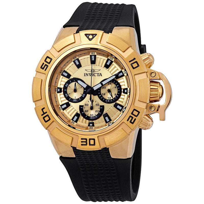 Invicta I-Force Chronograph Gold Dial Men's Watch #24387 - Watches of America
