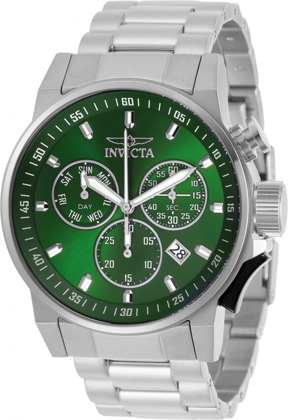 Invicta I-Force Chronograph Quartz Green Dial Men's Watch #31631 - Watches of America