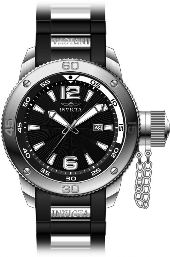 Invicta I-Force Quartz Black Dial Men's Watch #12963 - Watches of America