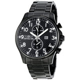 Invicta II Collection Black Dial Black Ion-Plated Men's Watch #0383 - Watches of America