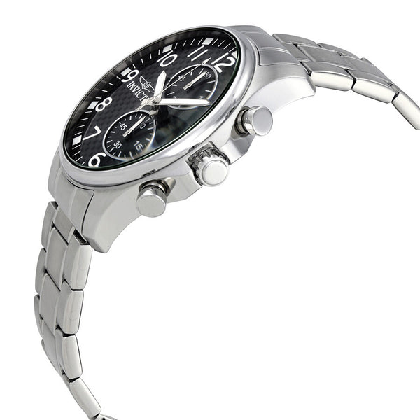 Invicta II Multifunction Black Dial Stainless Steel Men's Watch #0379 - Watches of America #2