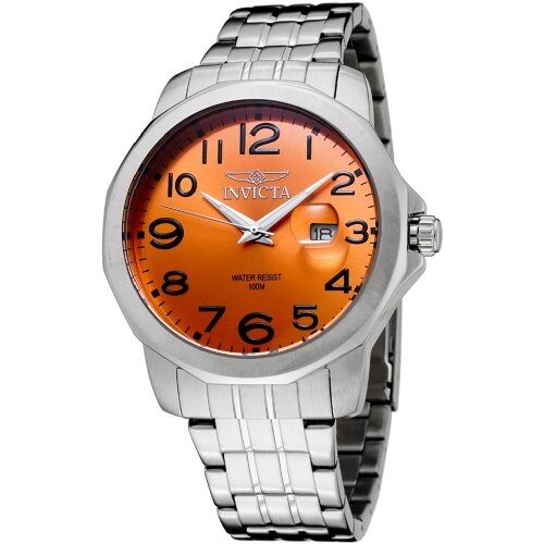 Invicta II Quartz Orange Dial Men's Watch #6862 - Watches of America