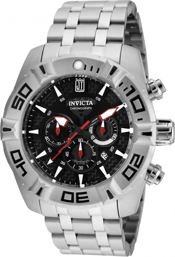 Invicta Jason Taylor Chronograph Black Dial Men's Watch #24845 - Watches of America