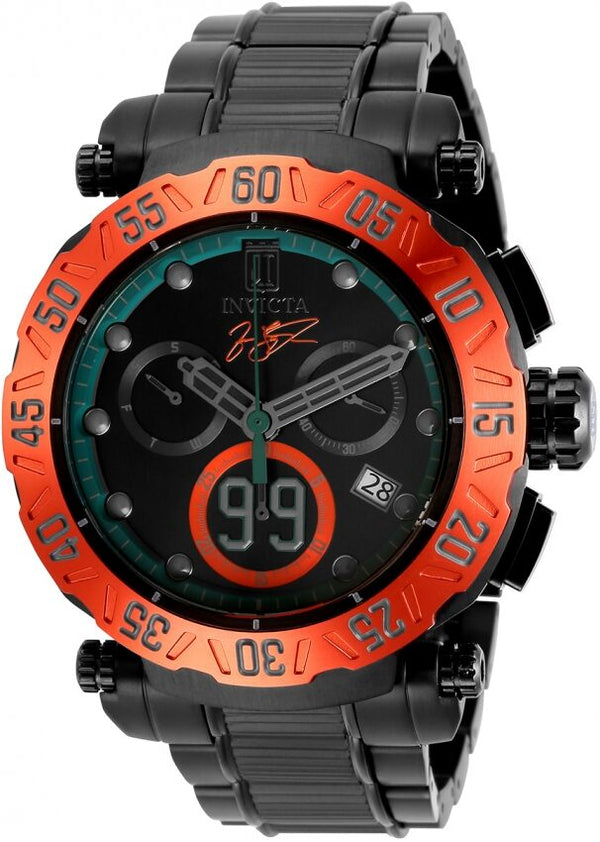 Invicta Jason Taylor Chronograph Quartz Black Dial Men's Watch #32160 - Watches of America