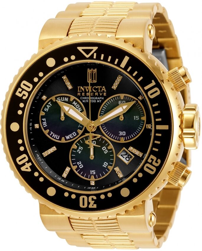 Invicta JT Chronograph Quartz Black Dial Men's Watch #30214 - Watches of America