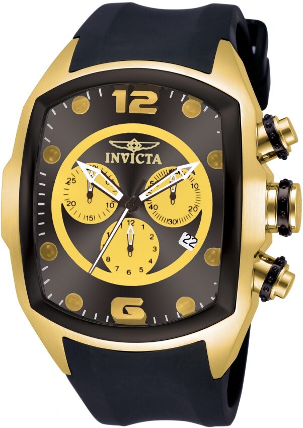 Invicta Lupah Chronograph Black Dial Men's Watch #10067 - Watches of America