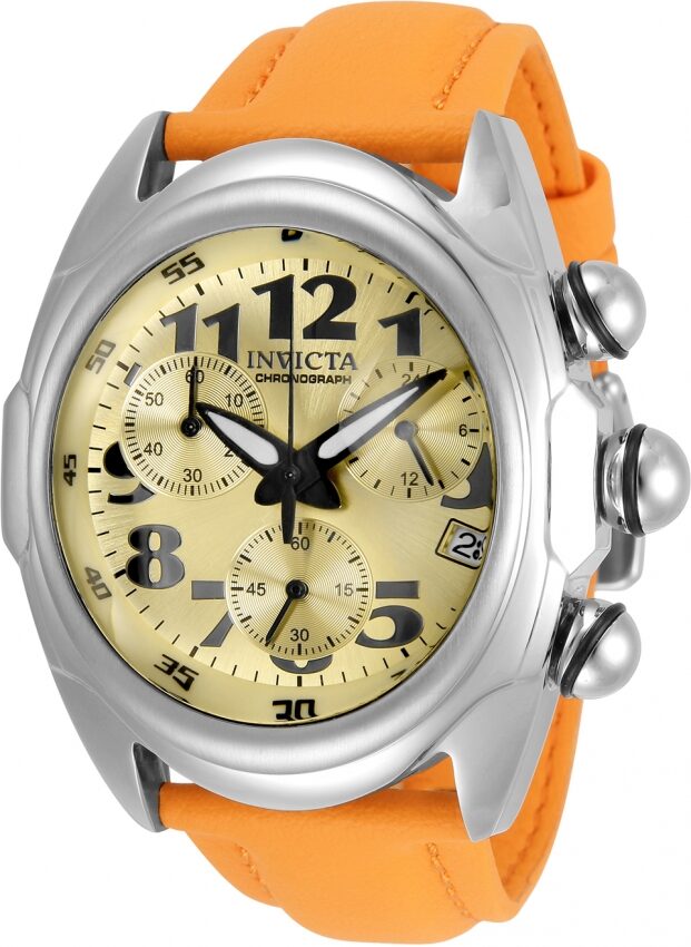 Invicta Lupah Chronograph Quartz Champagne Dial Men's Watch #31403 - Watches of America