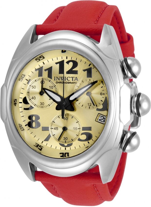 Invicta Lupah Chronograph Quartz Champagne Dial Men's Watch #31404 - Watches of America