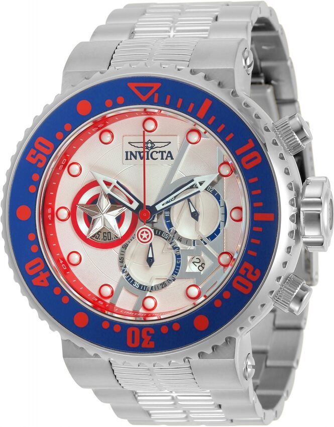 Invicta Marvel Captain America Chronograph Quartz Men's Watch #31905 - Watches of America