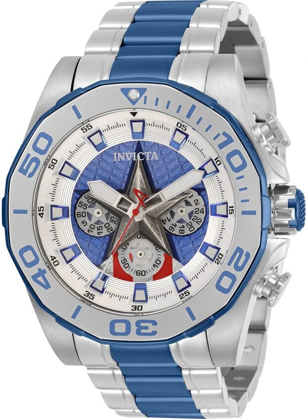 Invicta Marvel Captain America Chronograph Quartz Men's Watch #33394 - Watches of America