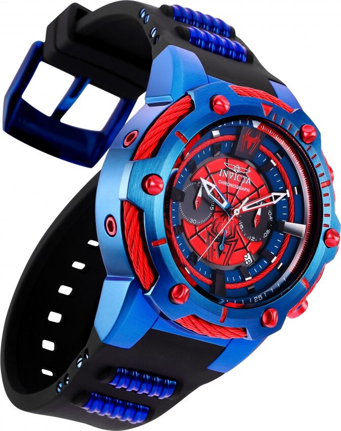 Invicta Marvel Spiderman Chronograph Blue Dial Men's Watch #25688 - Watches of America #2