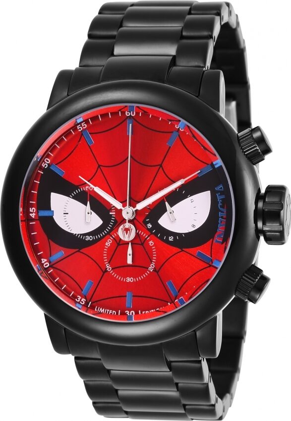 Invicta Marvel Spiderman Chronograph Red Dial Men's Watch #28144 - Watches of America