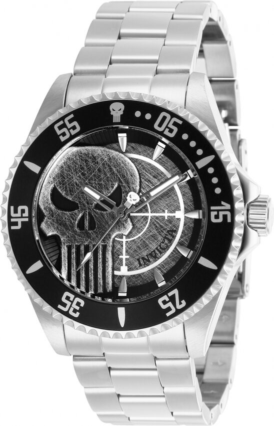 Invicta Marvel Punisher Grey Dial Men's Watch #29693 - Watches of America