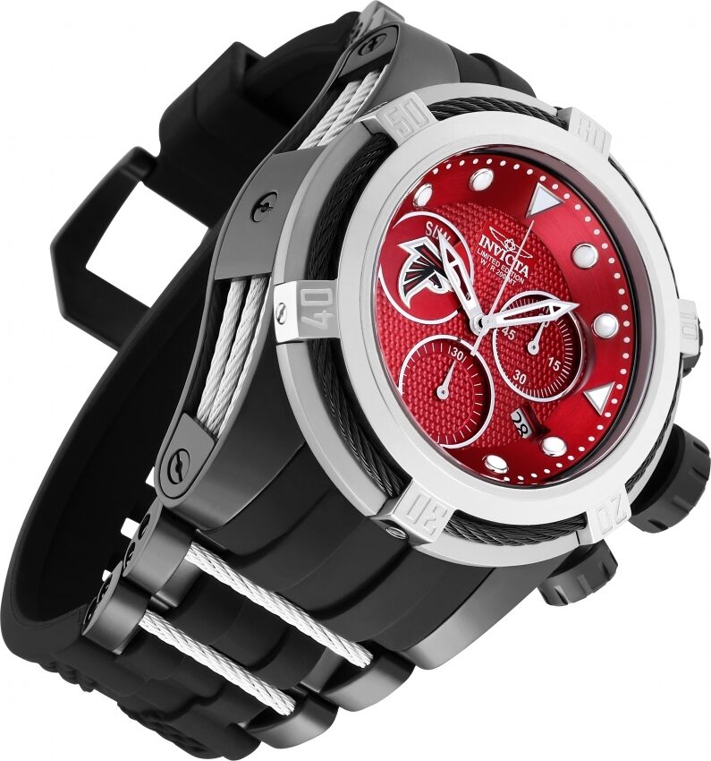 Invicta NFL Atlanta Falcons Chronograph Quartz Red Dial Men's Watch #30224 - Watches of America #2