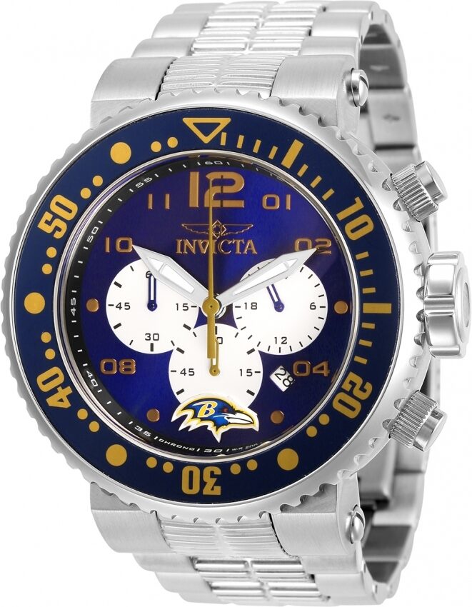 Invicta NFL Baltimore Ravens Chronograph Quartz Men's Watch #30257 - Watches of America