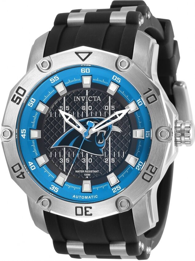 Invicta NFL Carolina Panthers Automatic Black Dial Men's Watch #32012 - Watches of America