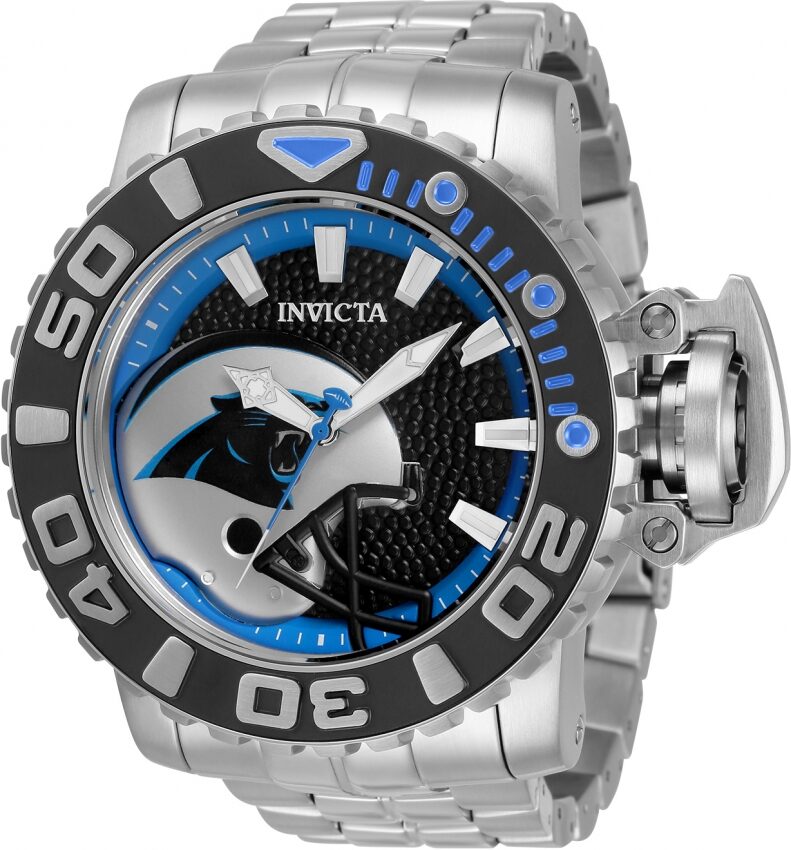 Invicta NFL Carolina Panthers Automatic Black Dial Men's Watch #33000 - Watches of America
