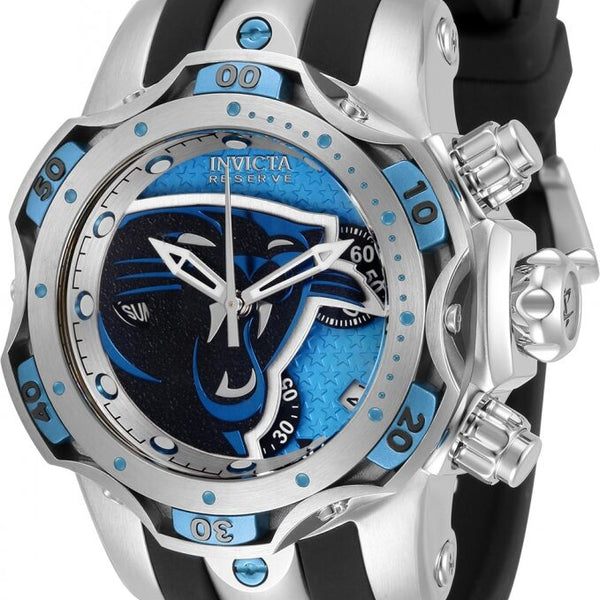 Invicta NFL Carolina Panthers Reloj cron grafo de cuarzo para