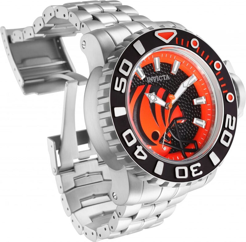 Invicta NFL Cincinnati Bengals Automatic Black Dial Men's Watch #33002 - Watches of America #2