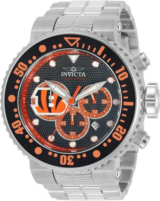 Invicta NFL Cincinnati Bengals Chronograph Quartz Men's Watch #33121 - Watches of America