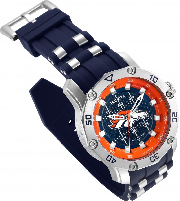 Invicta NFL Denver Broncos Automatic Blue Dial Men's Watch #32017 - Watches of America #2