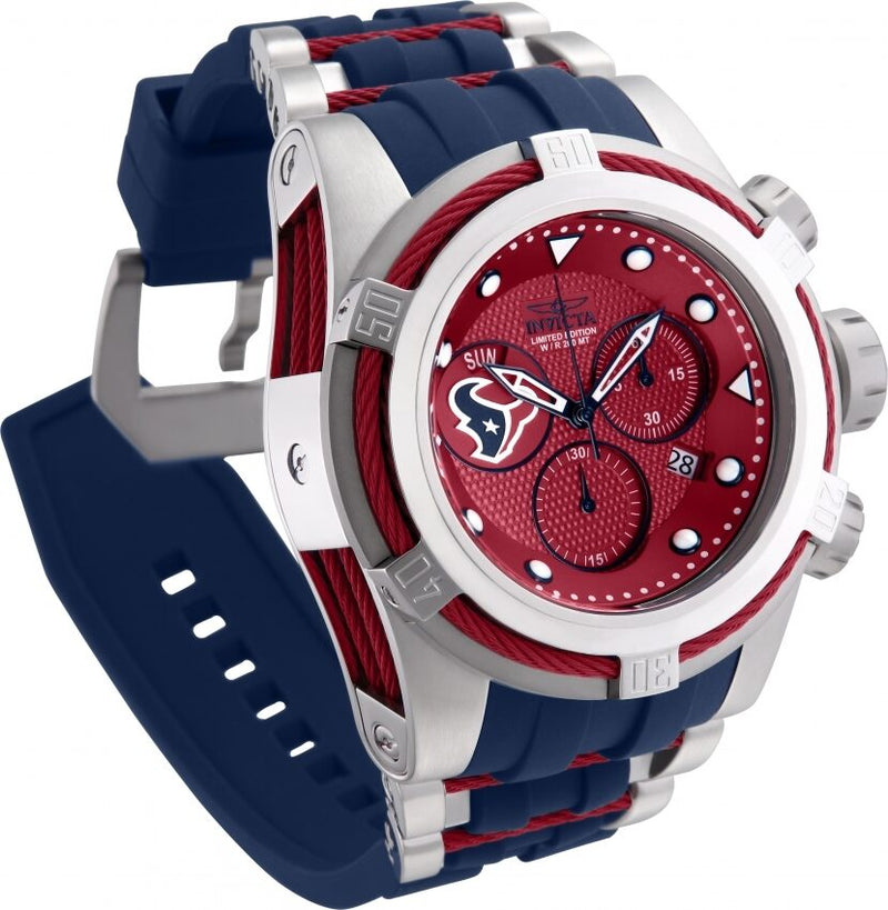 Invicta NFL Houston Texans Chronograph Quartz Red Dial Men's Watch #30235 - Watches of America #2