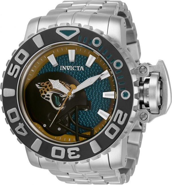 Invicta NFL Jacksonville Jaguars Automatic Blue Dial Men's Watch #33010 - Watches of America