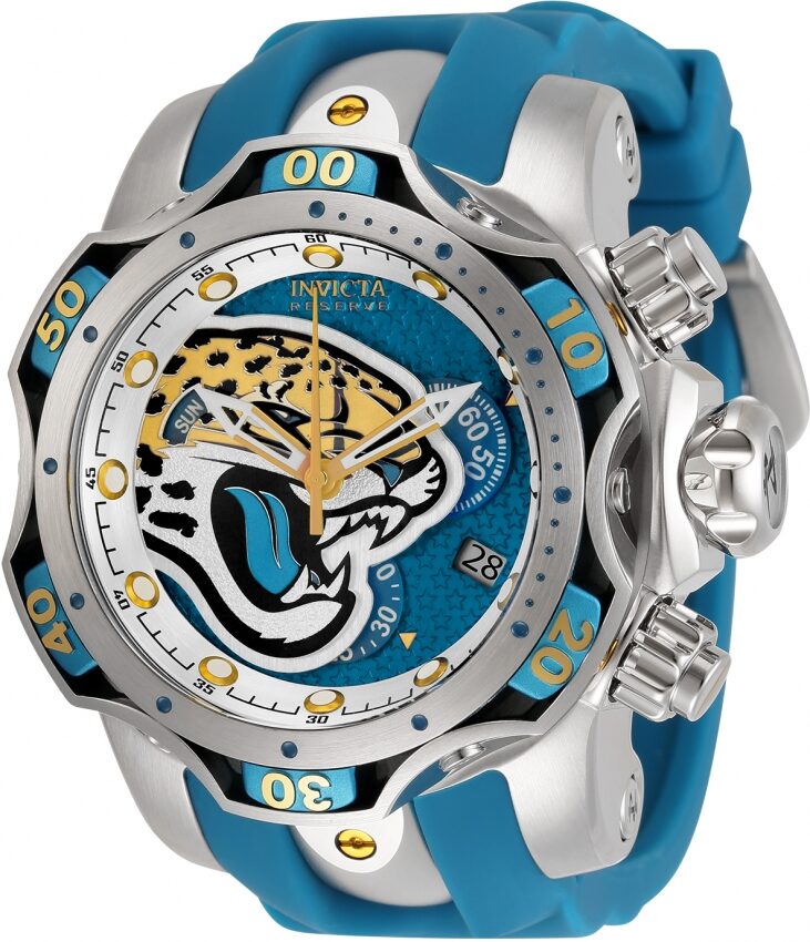Invicta NFL Jacksonville Jaguars Chronograph Quartz Men's Watch #33076 - Watches of America