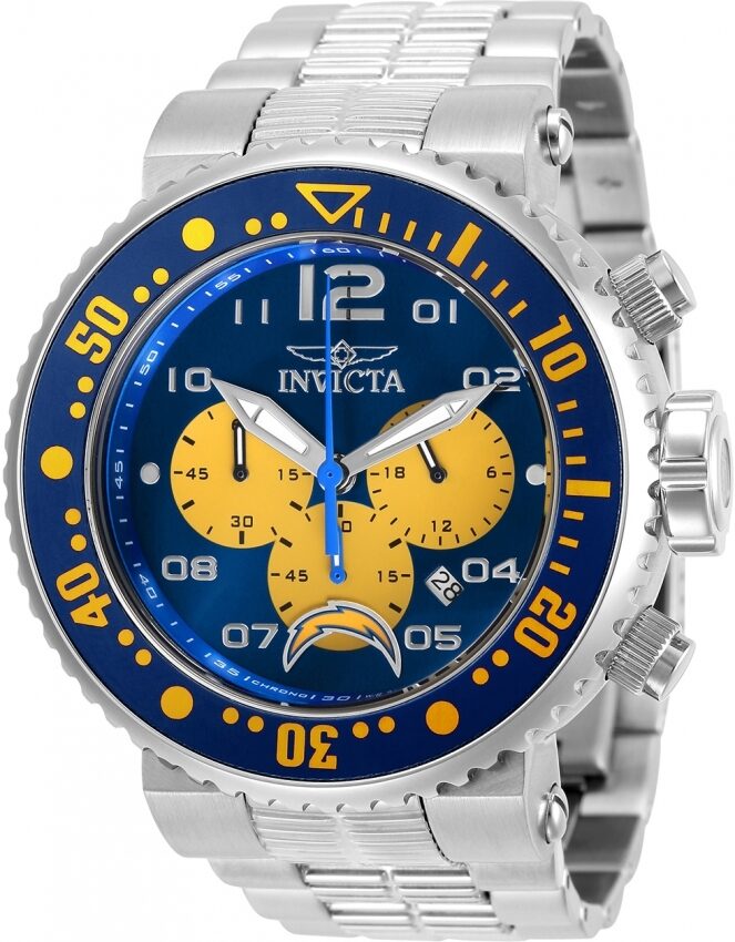 Invicta NFL Los Angeles Chargers Chronograph Quartz Men's Watch #30271 - Watches of America