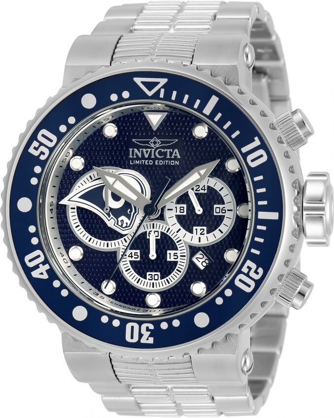 Invicta NFL Los Angeles Rams Chronograph Quartz Men's Watch #33132 - Watches of America